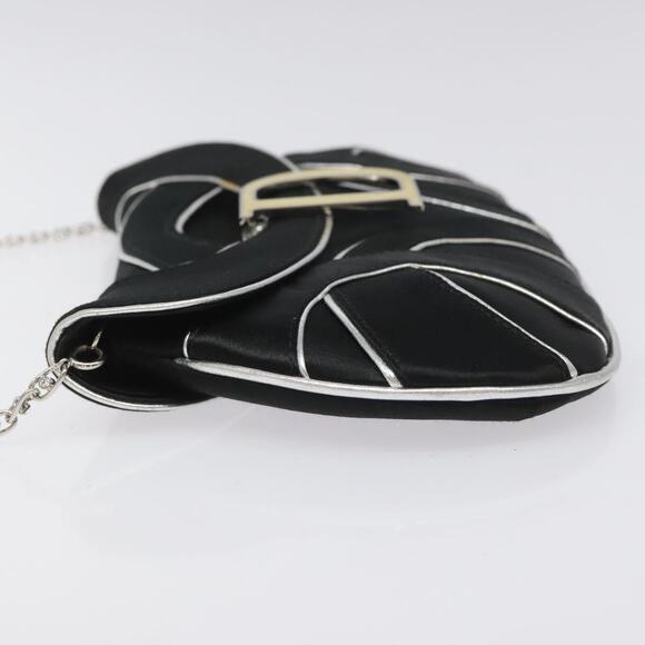 DIOR Chain Shoulder Bag Suede Black - Picture 5 of 12